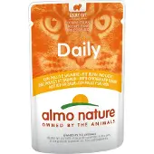 Almo Nature Daily met kip en zalm natvoer kat (70 g) 60 x 70 g