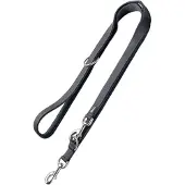 Hunter Leiband Divo & Maldon, grijs 190 cm lang, 15 mm breed hond