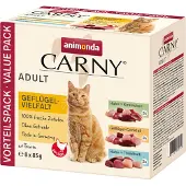 Animonda Carny Gevarieerde Gevogeltemix Stukjes 8x85g Natvoer Voor Katten