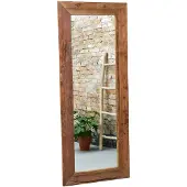 LivingFurn spiegel erosie 200x80 cm teakhout