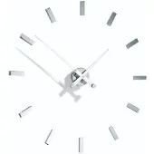 Nomon Tacón i Wandklok 12 Rectangular Time Signals | White | Ø: 74 cm