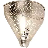 QAZQA Oosterse wandlamp staal met lichteffect - Sinbad