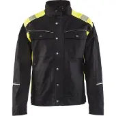 Blakläder Jack. Ongevoerd Visible 40951370 | Zwart/High-Vis Geel | Maat XXL - 7330509534724