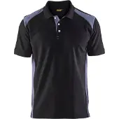 Blakläder 3324-1050 Poloshirt piqué Zwart/Grijs maat M heren