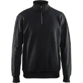 Blakläder 3369-1158 Sweatshirt met halve rits Zwart maat XXXL heren