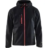 Blakläder 4949-2517 Softshell Jack Zwart/Rood maat L heren