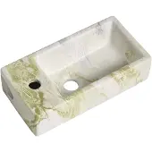 Guido Gusto Fontein Mia 40.5x20x10.5cm marmerlook wit groen links