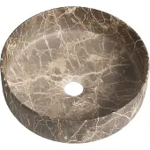 Guido Gusto Waskom Anna 35x35x12cm marmerlook wit geaderd grijs