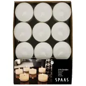 Spaas Theelichten Maxi Wit 10 Branduren 24 stuks