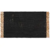 Ferm Living Block deurmat 50x80 cm Black-natural