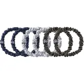 Slip skinny's uit de Midnight-collectie | Set van pure zijden magere scrunchies | 100% Moerbeizijde Anti-kreuk Ultrazacht Zacht voor het haar Voo