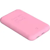 Kreafunk Powerbank - toCHARGE Qi - Fresh Roze - 5.000mAh - - OneSize - Powerbanks
