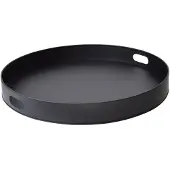 Loft42 Tray Metalen Dienblad – Zwart – Ø40 cm