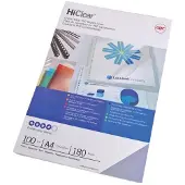 GBC CE0130 HiClear bindomslag 300 micron volledig transparant A4 (100 stuks)