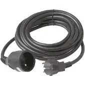 Profile verlengsnoer, 3G 1.5 PVC 5m zwart