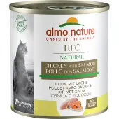 Almo nature HFC Natural kip met zalm natvoer kat (280 g) 6 x 280 g