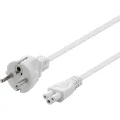 Deltaco DEL-109NV electriciteitssnoer Wit 2 m CEE7/7 IEC C5