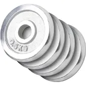 Gorilla Sports Halterschijven 4 x 0,5 kg Chroom