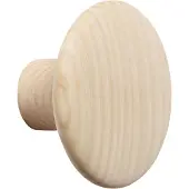 Muuto Dots Wood Coat Hooks Ash | Ø 9 cm