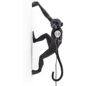 Seletti Aap Lamp Buiten Hangende Versie Rechts Zwart - Gevelverlichting Hars Black - 14919
