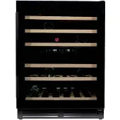 OEM Wijnklimaatkast Premium met vol glazen deur - 51 Flessen