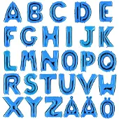 Ballongkungen AB Folieballon 100cm letter R blauw