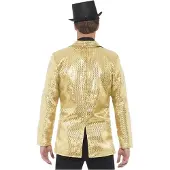 Smiffys Colbert goud pailletten - Maat L