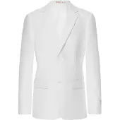 Opposuits kostuum wit Jongens Polyester Reverskraag Effen - maat 158/164
