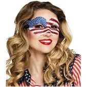 Boland Oogmasker USA (blauw, wit en rood)