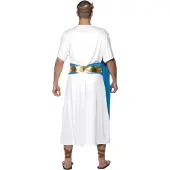 Generique Romeinse senator kostuum luxe (wit, goud en paars, M (borst 96,5-101,5cm /binnenbeen 83cm))