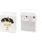Party Deco Ballonnenboog Set Chique Zwart/Goud (2m)