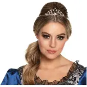 Boland - Metalen tiara Royal Victoria - Één maat - Volwassenen - Vrouwen - Prinsen en Prinsessen