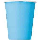 Unique Feestbekers 266 Ml Lichtblauw 8 Stuks