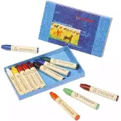 Stockmar wasstiftjes (assortiert) 12 kl. in kartonnen etui