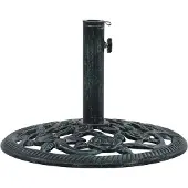 vidaXL Parasolvoet 9 kg 40 cm gietijzer wit