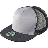 Myrtle beach Volwassenen Unisex Pro Mesh 5 Panel Cap (Grijs/Zwart)