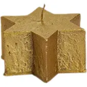 Spaas Kerstster kaars goud