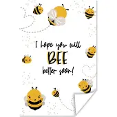 PosterMonkey Poster Beterschap - Quotes - Dieren - Bee - 40x60 cm