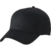 Myrtle beach Volwassenen Unisex Basic 5 Panel Cap (Zwart)