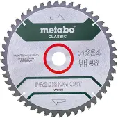 Metabo Zaagblad Precision Cut Wood 254x30x1,8mm 48 T