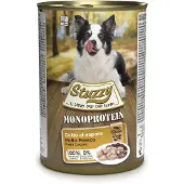 Stuzzy Monoprotein kip nat hondenvoer 400 gram 1 doos (6 x 400 g)