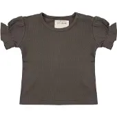 Little Indians shirt Ruffle meisjes katoen legergroen
