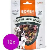 Boxby Trainer Mini Bones - Hondensnacks - 12 x 140 g