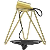 Calex Tafellamp Tripod - Industrieel - E27 Fitting - Goud - Excl. lichtbron
