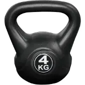 Ivol Kettlebell voor binnen en buiten - Kunststof - Zwart - 4 kg