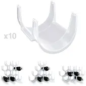Balvi Basic Wijnrek - Frosted transparant - 10 flessen