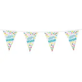 Boland vlaggenlijn Happy Birthday polyetheen 6 meter