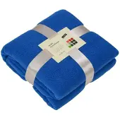 Merkloos Kobaltblauw fleece deken - Plaids
