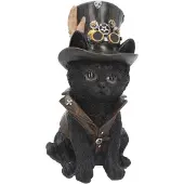 Nemesis Now - Gothic beeld - Cogsmiths Cat - voor Geen - zwart - Maat Standard