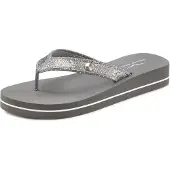 Venice beach Teenslipper grijs / zilver